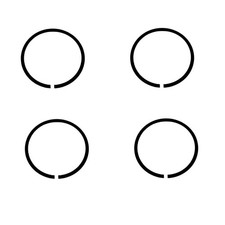 Qty 4: Hydraulic Lift Pump Piston Rings Fits Landini Replaces 190848M1