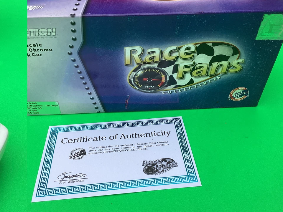 1/24 Dale Earnhardt #3 1996 Atlanta Olympics in Rare Blue Color Chrome 1 of 5004 - Image 4 of 4