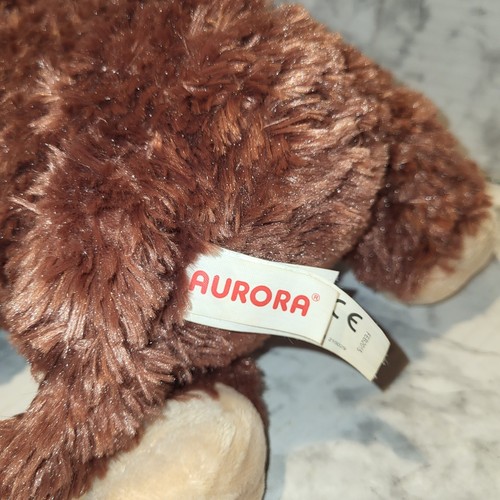 Sitting Brown Monkey Chimp Ape Plush, Stuffed Animal Toy By Aurora ~9.5" - Picture 4 of 7