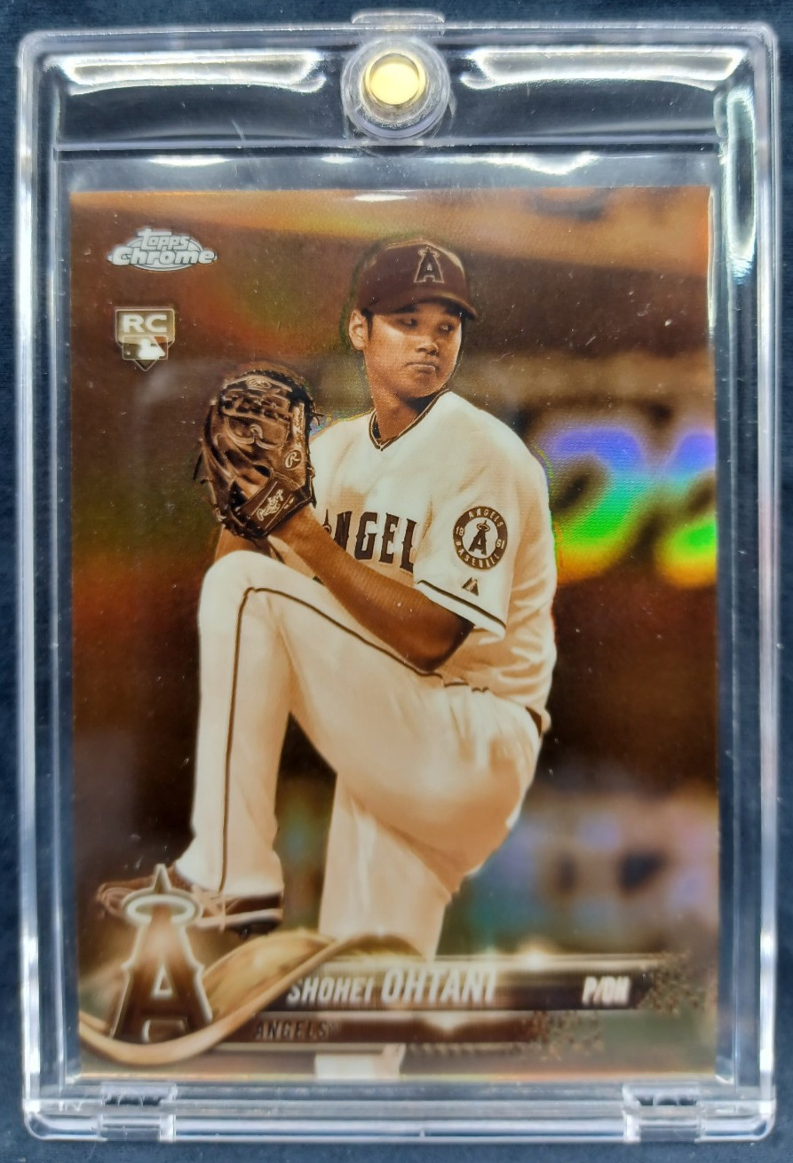 Shohei Ohtani 2018 Topps Chrome #150 Sepia Refractor (Pitching