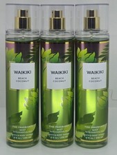 Bath Body Works Waikiki Beach Coconut Fine Fragrance Mist x3