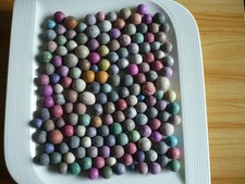 Konvolut von kleinen alten Tonmurmeln 100 St&uuml;ck