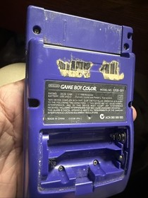 Grape Purple Nintendo Handheld CGB-001 Game Boy Color Gameboy No Back