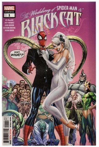 2020 Marvel Wedding of Spider-Man and Black Cat #1 Annual J Scott Campbell NM+