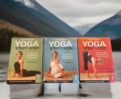 Yoga Journal's: Beginning Yoga Step by Step 1-3 (DVD) 3 Pack DVDs Brand New!