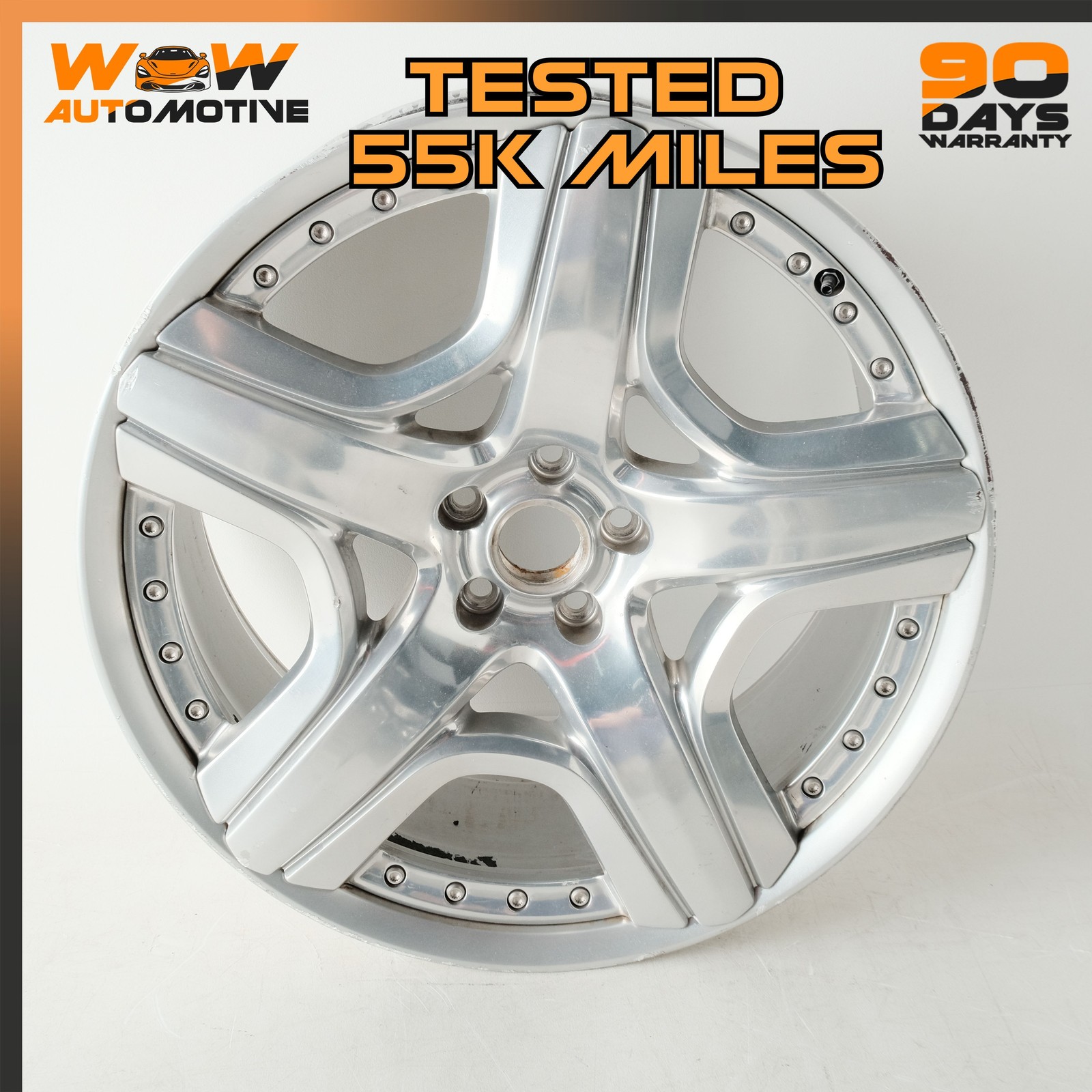 12-19 BENTLEY CONTINENTAL FLYING SPUR 9.5 X 21 21" WHEEL RIM 3W0601025DA 3 OEM