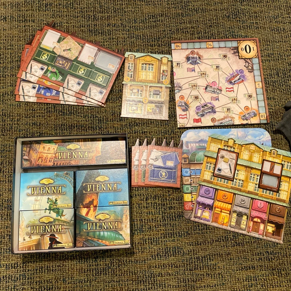 Viena Deluxe Queen Games Stefan Feld City Collection con monedas de metal de lujo Foto 4 de 4