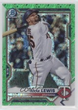 2021 Bowman Chrome Prospects Green Mini-Diamond Refractor 70/99 Royce Lewis 02le