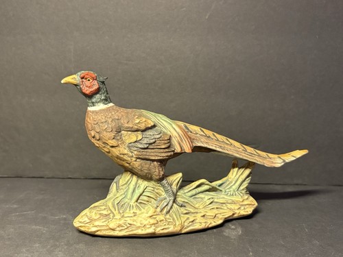 Vintage Ceramic Ring Necked Pheasant Figurine Hunting/ Farmhouse/ Cabin Core