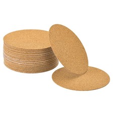 40Pcs Self-Adhesive Cork Round 4 Inch Cork Backing Sheets Cork Coasters
