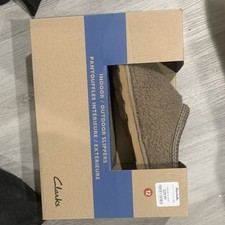 Clarks Mens Slip-On Fleece Indoor Outdoor Sli...