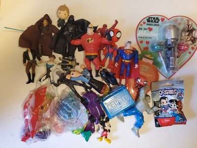 Mixed Toy lot of Superhero and Star Wars some vintage perfect for resellers 