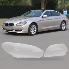 Left & Right Headlight Lens Cover for BMW 6-Series F06 F12 F13 2010-2015