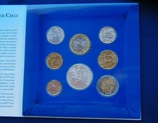 1999 SAN MARINO Italy complete OFFICIAL set 8 coins UNC with silver