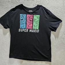 Vintage super Mario Bros T Shirt XL 100 cotton 1990S Cotton 8084