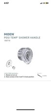 Moen 100710 OEM Replacement Posi-Temp Bath-Tub  Shower Knob Handle