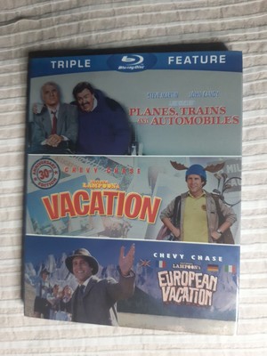 PLANES,TRAINS and AUTOMOBILES./VACATION x 2.Bluray.Slipcas.Brand New,Sealed.RegA