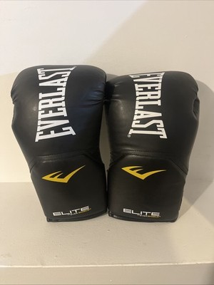 Everlast Boxing Gloves ELITE With Ever Shield 14oz Pro Style Great Condition