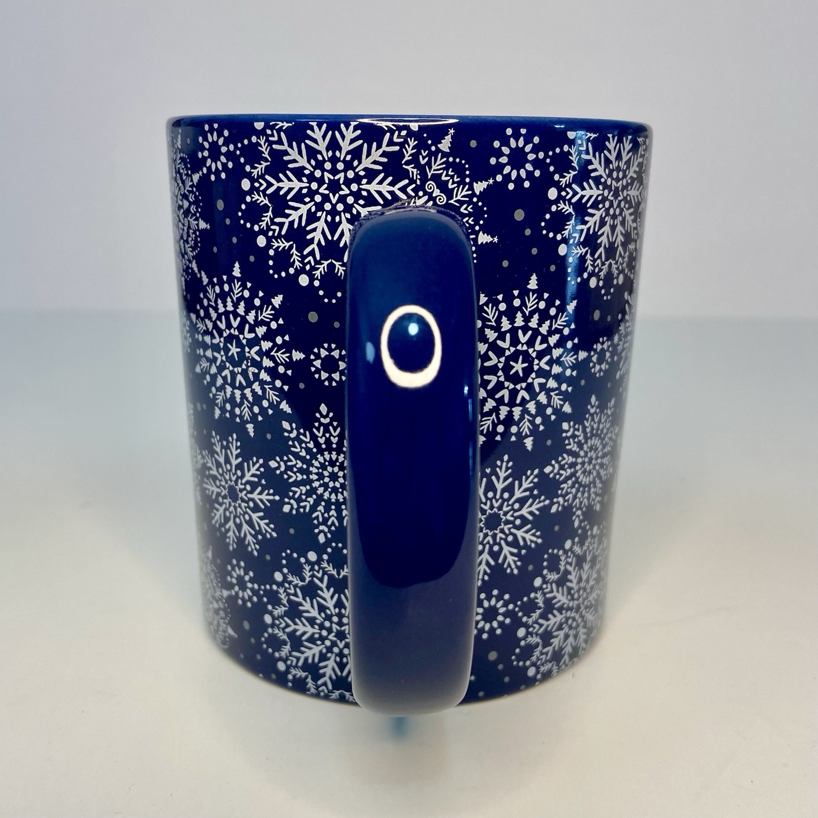 Chic & Tonic Snowflake Coffee Mug 16 oz Winter Holiday Blue Christmas Cup New