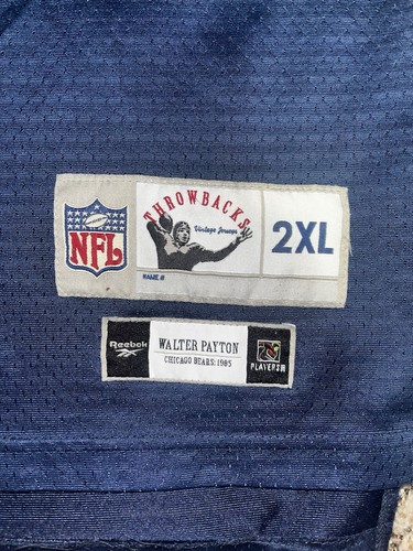 Walter Payton Jersey Reebok Mens Size 2XL Throwback NFL Chicago Bears - Picture 3 of 6