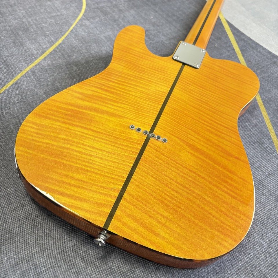 Custom H.S.Anderson Mad Cat Amber Electric Guitar Fixed Bridge Flame ...