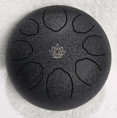 Steel Tongue Drum, Handpan Drum -6 inch with carrying bag and mallets & Music Bk
