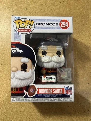 Funko POP! Denver Broncos Santa Claus NFL Fanatics Exclusive Figure #294