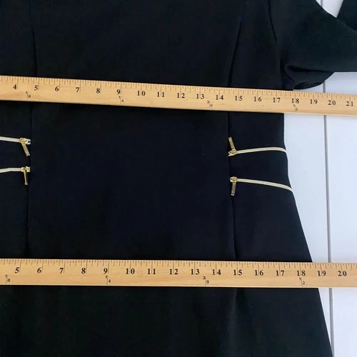 Seraphine Maternity Dress Size 12 Black 3/4 Sleeves Workwear - Picture 8 of 10