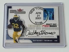 2001 Fleer Draft Postmarks A. Thomas Auto RC /1875 Michigan