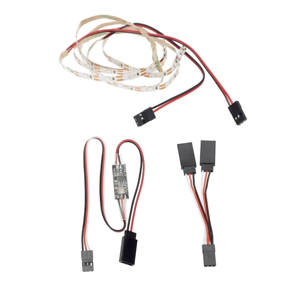 Kit de tira de luz LED de control remoto para avión de ala fija RC avión de ala voladora [ Foto 2 de 4