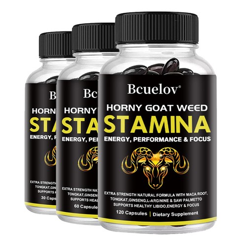 (3 pack) Horney Goat Weed for Men & Women-with Maca,Saw Palmetto,Panax Ginseng - Picture 2 of 9
