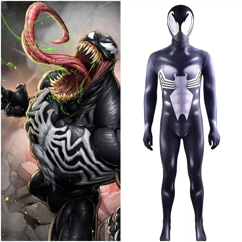 Venom Spider-Man Symbiote Spiderman Cosplay Costume Suit For Kids Adult