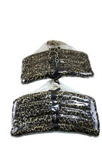 10 Leopard Print Padded Hangers Sealed Animal 92344