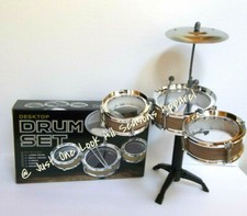 Desktop Drum Set Wood Grain