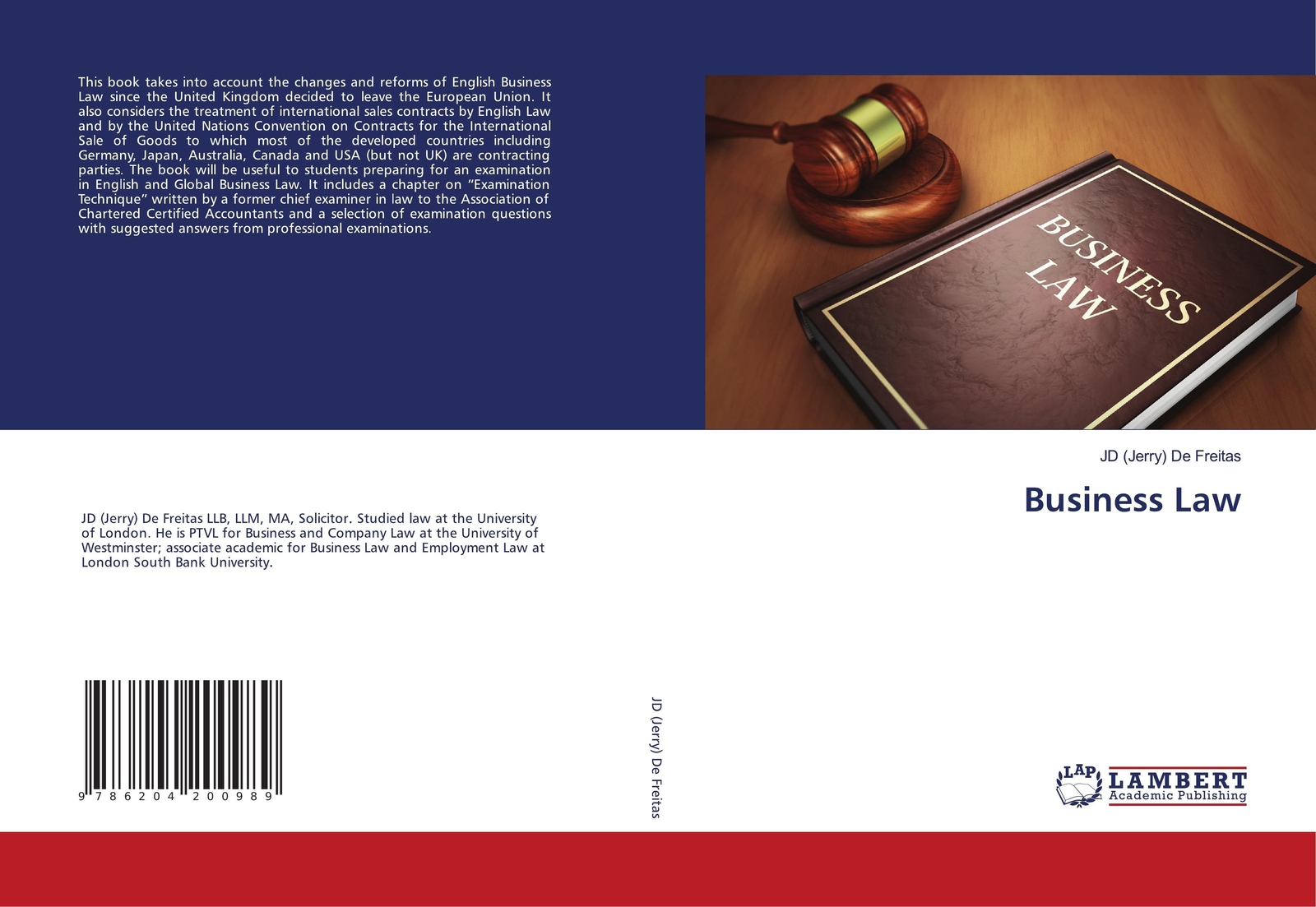 Thumbnail - Business Law Jd De Freitas Taschenbuch Paperback Englisch 2021 Ean