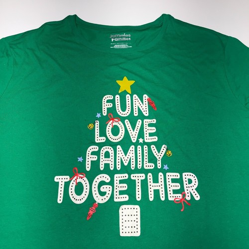 Jammies For Your Families Schlafshirt Herren 4XB grün "Fun Love Family Together" - Bild 1 von 11