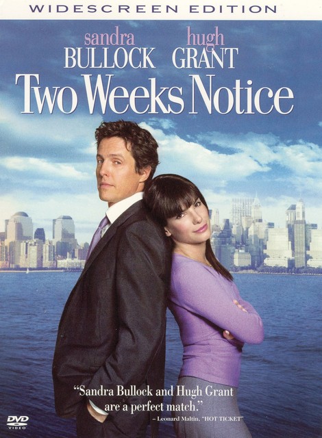Two Weeks Notice WIDESCREEN  DVD POSTED 48 HOURS TRACKED