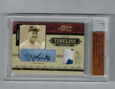 GEORGE BRETT  NOLAN RYAN 2004 PLAYOFF PRIME CUTS AUTO PATCH DUAL # 3/25