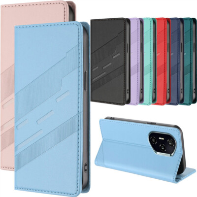 Magnetic Leather Flip Wallet Phone Case With Card Slots For Moto Edge 40 Pro (Black - View #12