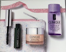 CLINIQUE Eye Favourites Set All About Eyes 0.5 oz Take a Day Off Mascara w/ Bag