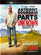 ANTHONY BOURDAIN Genuine Print Ad TV Series Promo Parts Unknown CNN Season 2