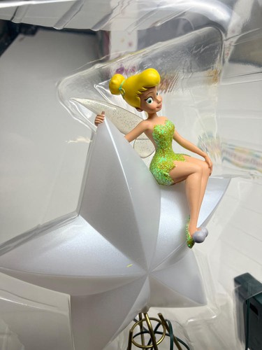 Disney Tinker Bell Light Up Star Christmas Tree Topper Decoration w/Box FLAWLESS - Picture 5 of 16