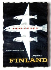 Finland Travel FRIDGE MAGNET (2.37 x 3.5 inches, wood) poster souvenir style B