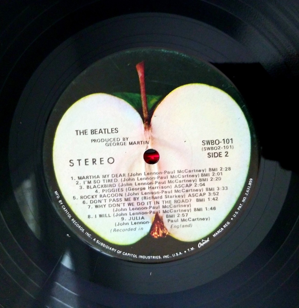 BEATLES WHITE ALBUM - SWBO 101, Apple Records(A1895548)SCRANTON