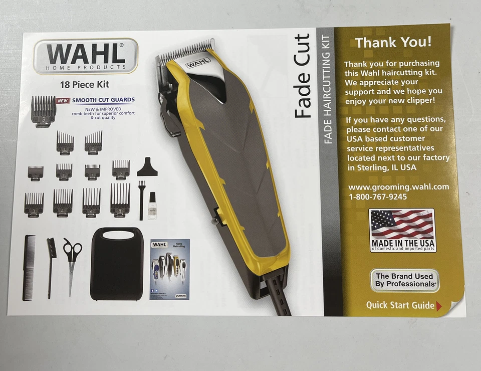 Kit de corte de pelo Wahl Clipper Fade Cut para cortes de mezcla y desvanecimiento con Extreme-Fa Foto 4 de 4