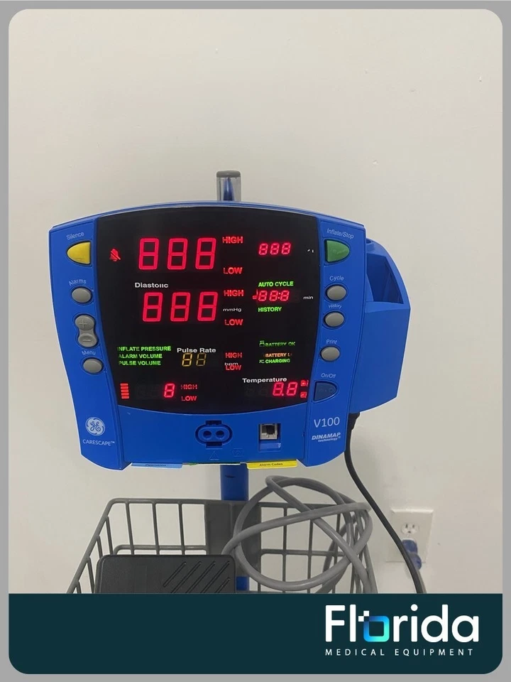 GE DINAMAP CARESCAPE V100 2008 monitor de paciente nuevo en caja temperatura grabadora SPO2 Foto 4 de 4