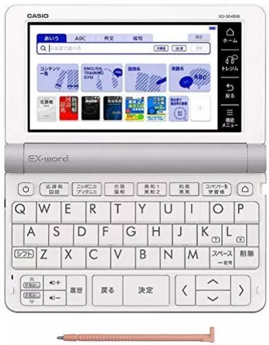 Casio Electronic Dictionary EX-Word XD-SR4800WE White Learn