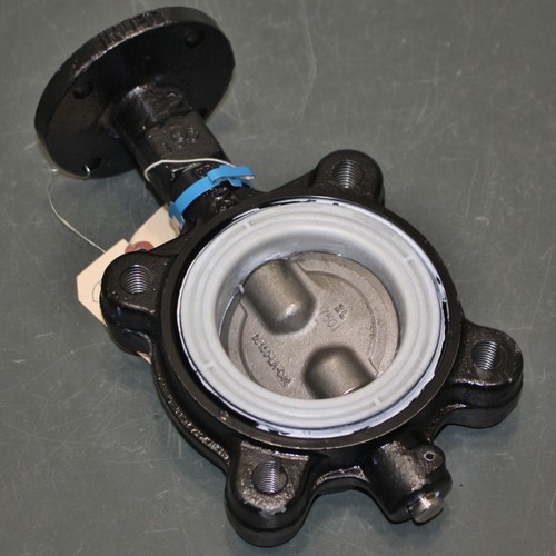 Milwaukee Butterfly Valve ML224T 3, 3" Pipe, Cast Iron Body, Lug, Lever Handle - Picture 5 of 8