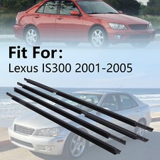 4pcs Door Window Belt Trims Molding Front Rear For Toyota Lexus Is300 2001- 2005 4pcs Door Window Belt Trims Molding Front Rear For Toyota Lexus Is300 2001- 2005
