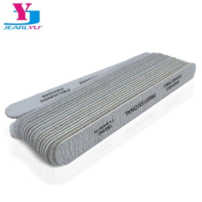 100PCS Nail Professional Double-sided Nail File 180/240Grit UV Gel Manicure USA